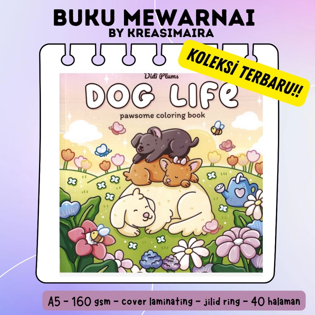 Buku Mewarnai Dog Life