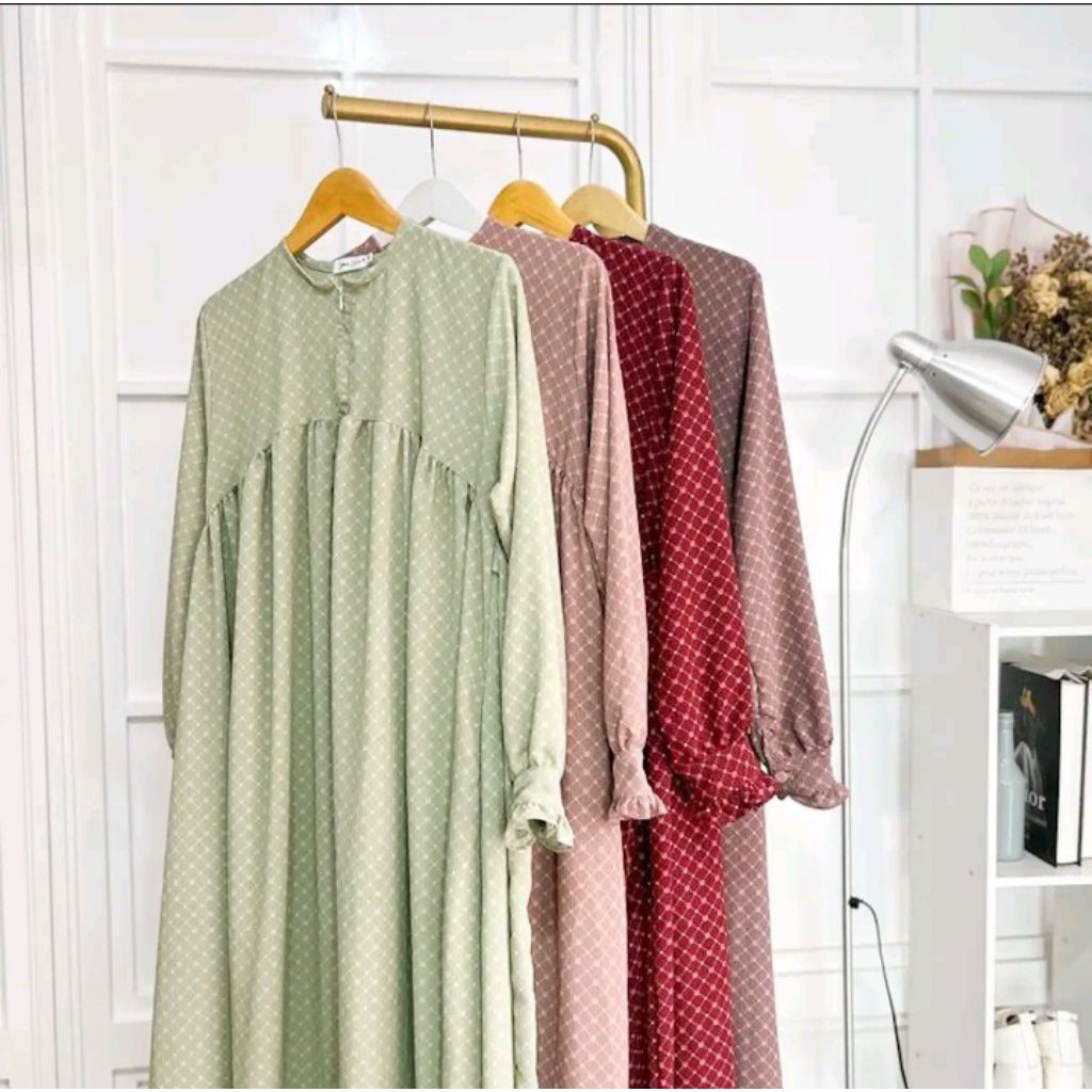 Preloved Gamis Yoora sarah dress yoryu motif size S