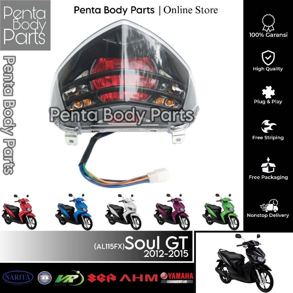 Cover Stop Lamp Yamaha Mio Soul GT 115 cc - Reflektor Lampu Belakang
