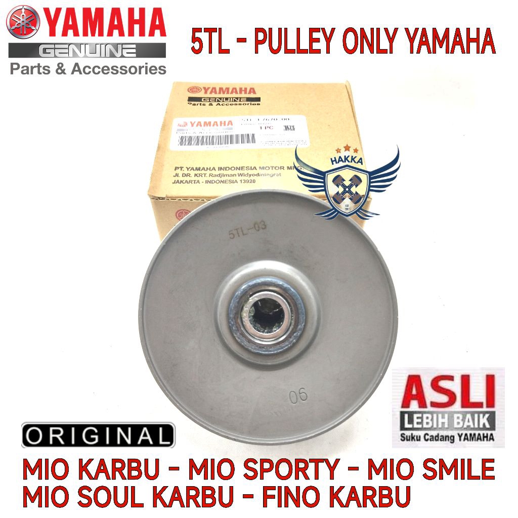 5TL ORIGINAL PULLEY ONLY YAMAHA MIO KARBU, PULLEY ONLY YAMAHA MIO SPORTY, PULLEY ONLY YAMAHA MIO SMI