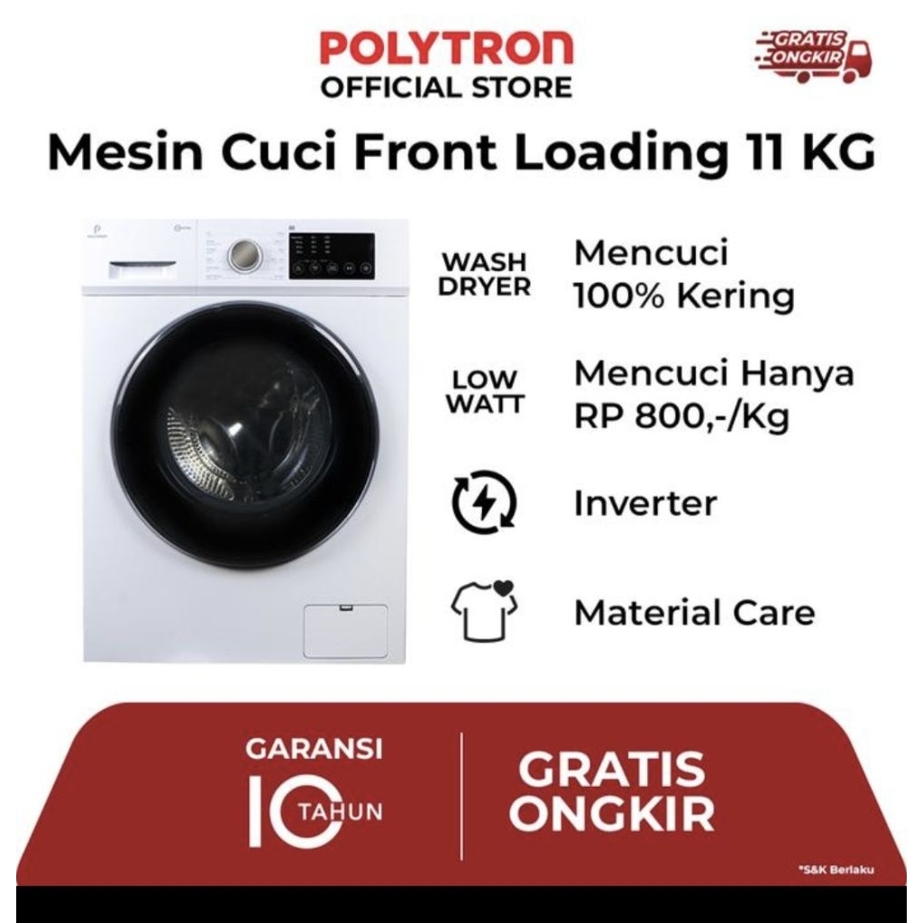 FROND LOADING POLYTRON 11 KG PFL 1105H DRYER