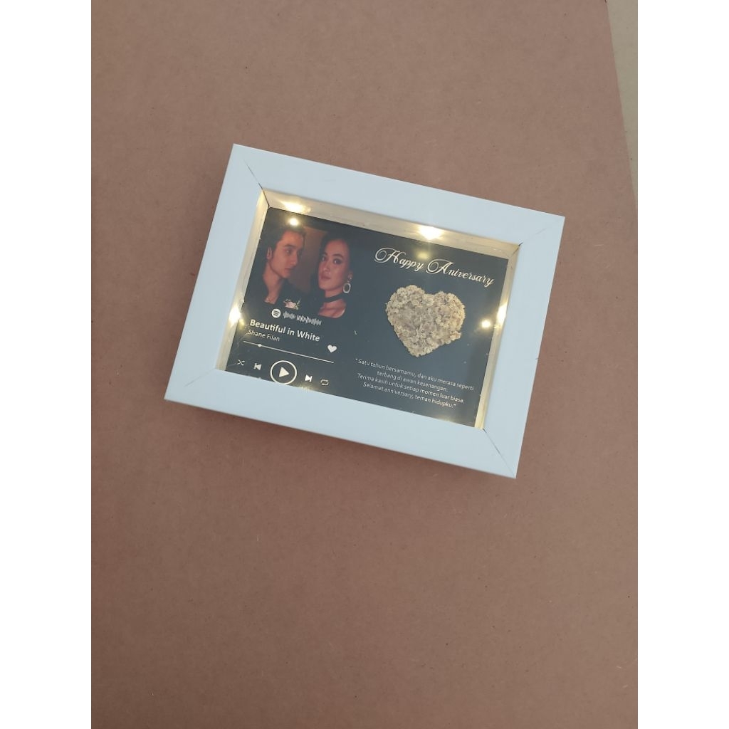 Kado Anniversary - Frame 3D Custom LED Aesthetic