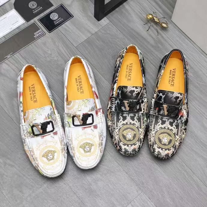 VERS@CE sepatu kasual sepatu kulit bisnis