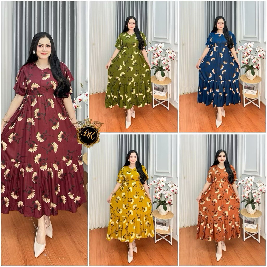 Daster Kanaya Terbaru | Daster Kanya Jumbo | Dress Rayon Jumbo| Daster Jumbo Ld 130 Terbaru
