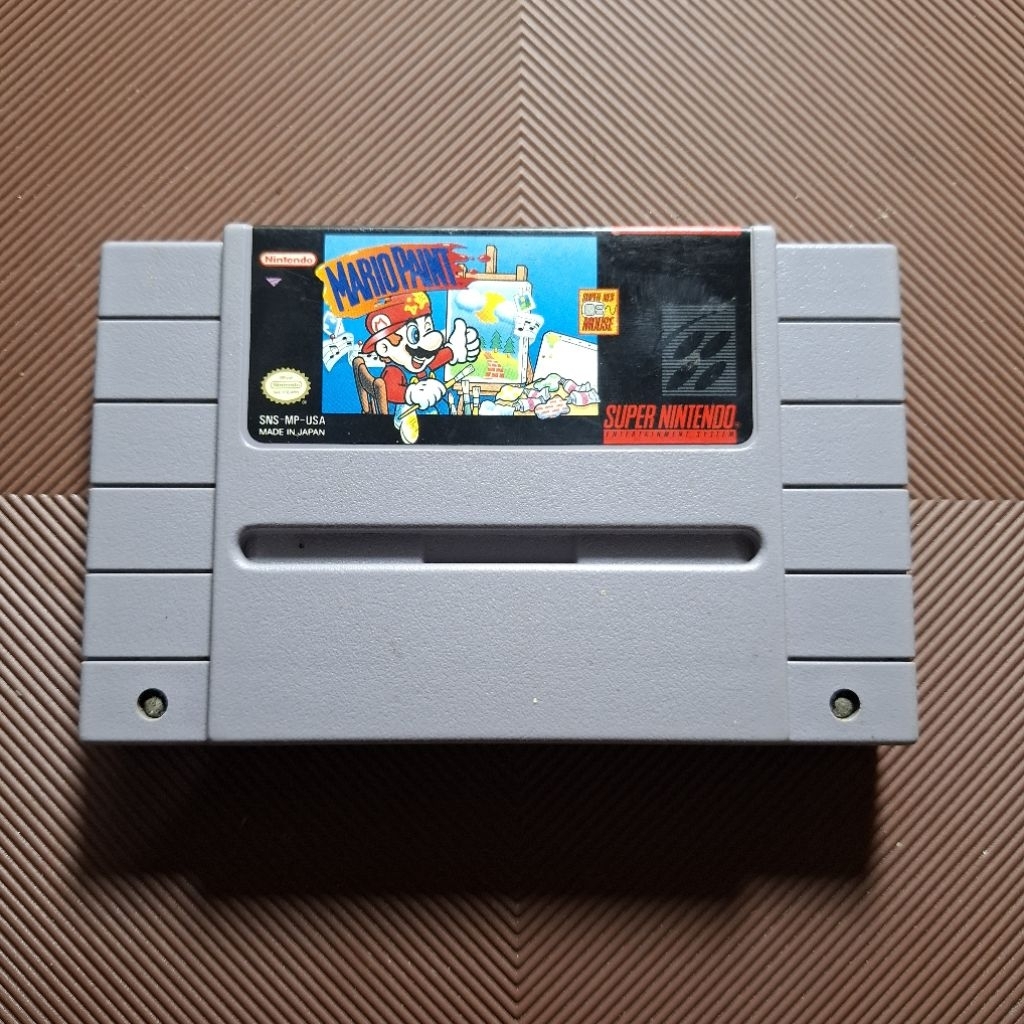 Kaset Nintendo SNES Super Mario Paint Second
