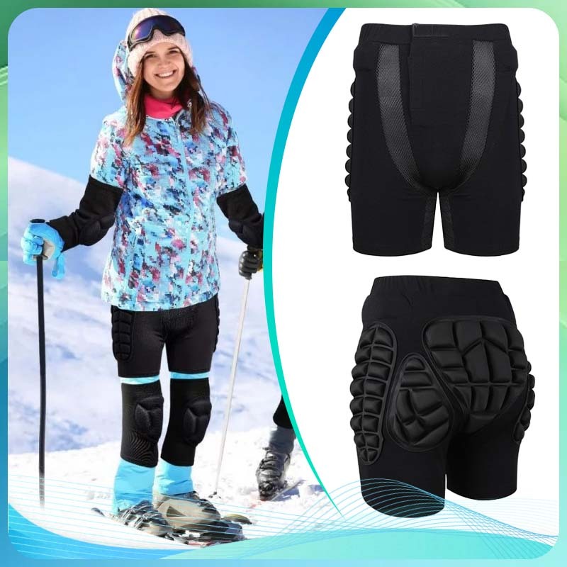 Butt Pad Padding Y Ice Skating Pinggang Paha Boxer Busa Butt Pad Ice Skating Celana Pelindung Pantat