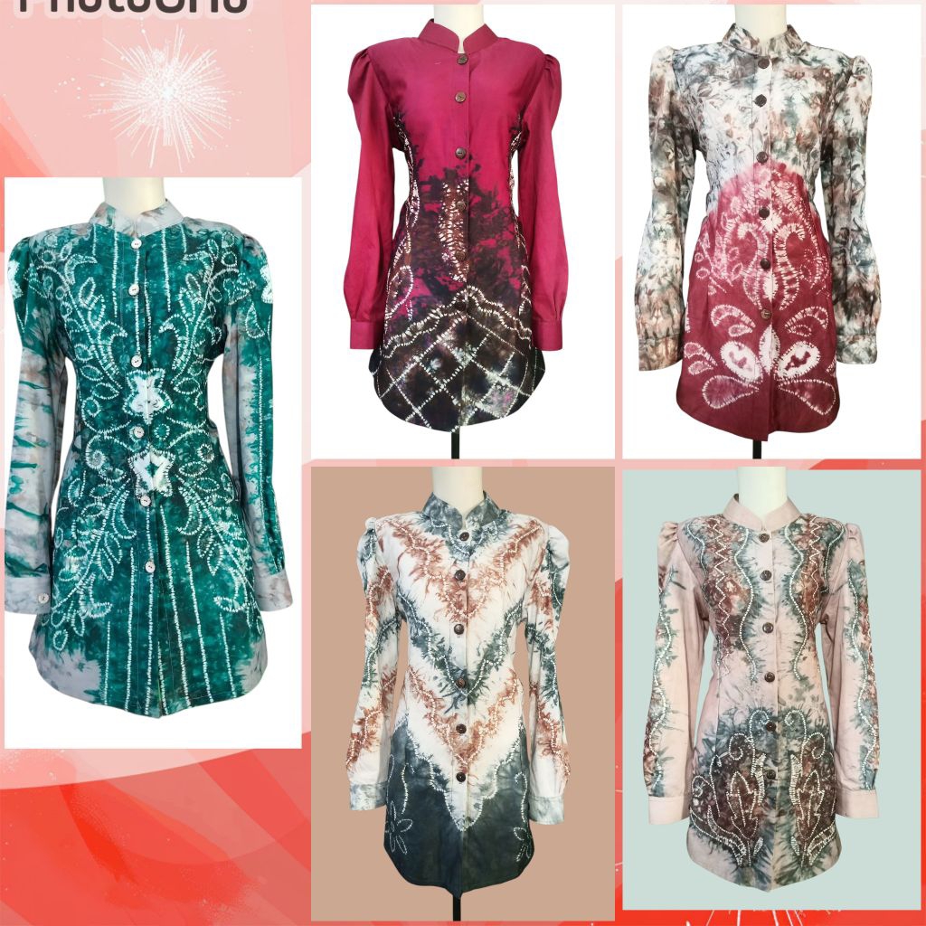 Baju tunik  wanita sasirangan