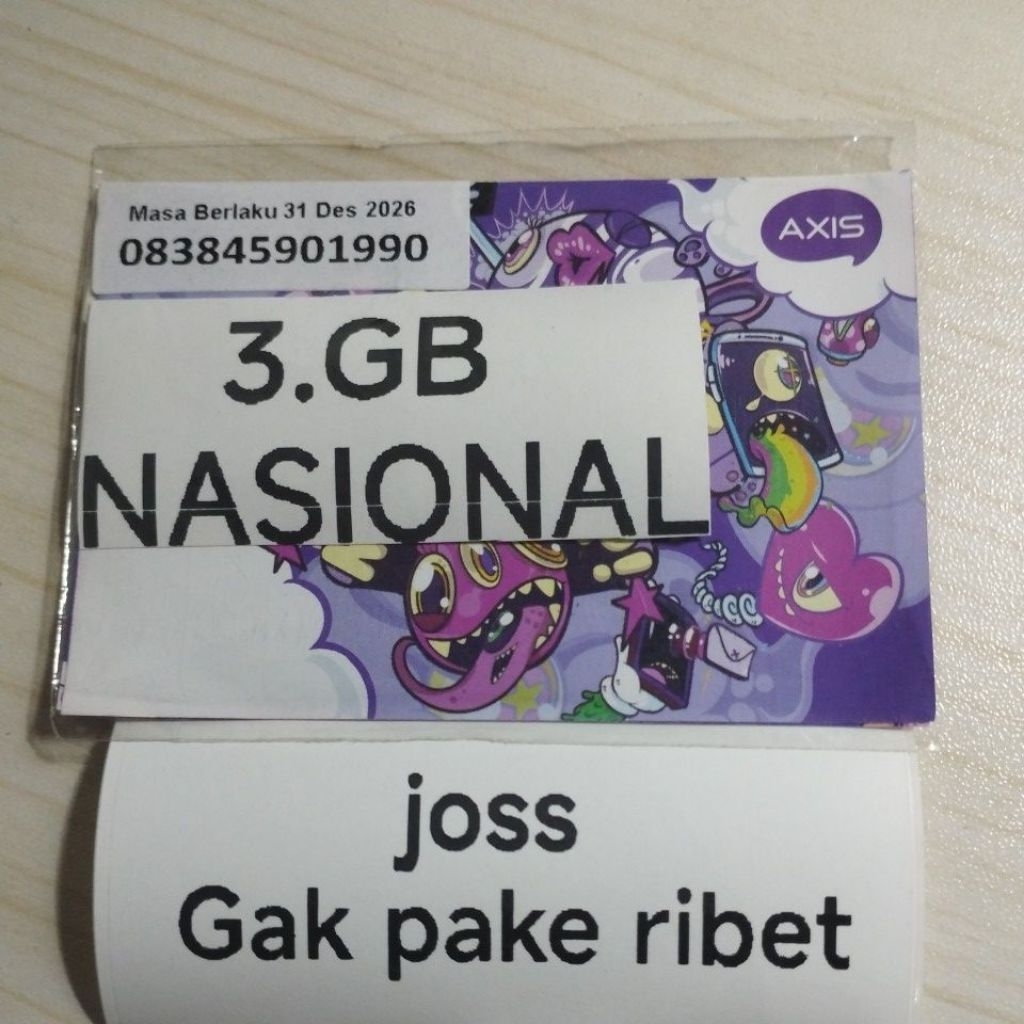 perdana axis 3gb kuota nasional