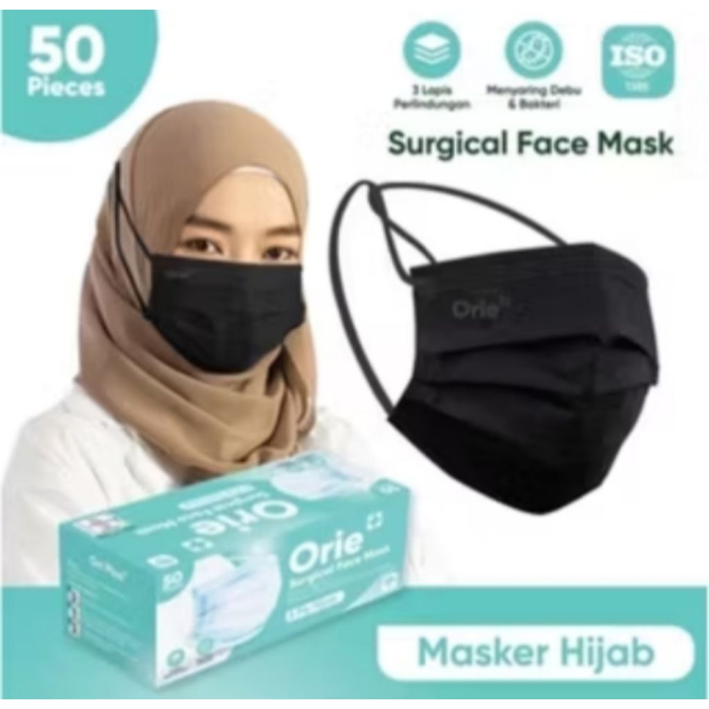 [RABIT.SHOP] MASKER ORIE+ HIJAB SURGICAL MASK MASKER MEDIS
