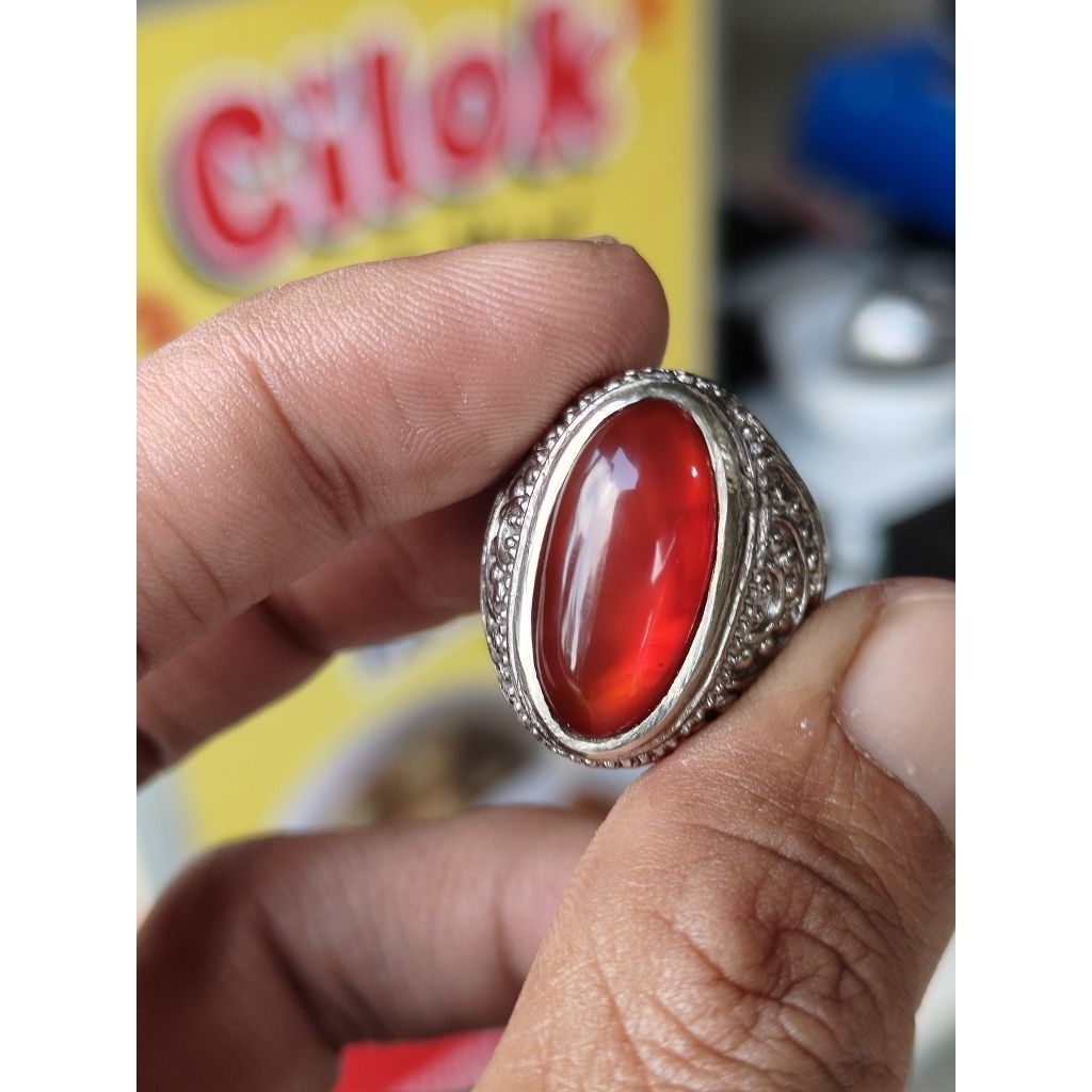 red Baron Pacitan size kantoran original Pacitan merah kristal