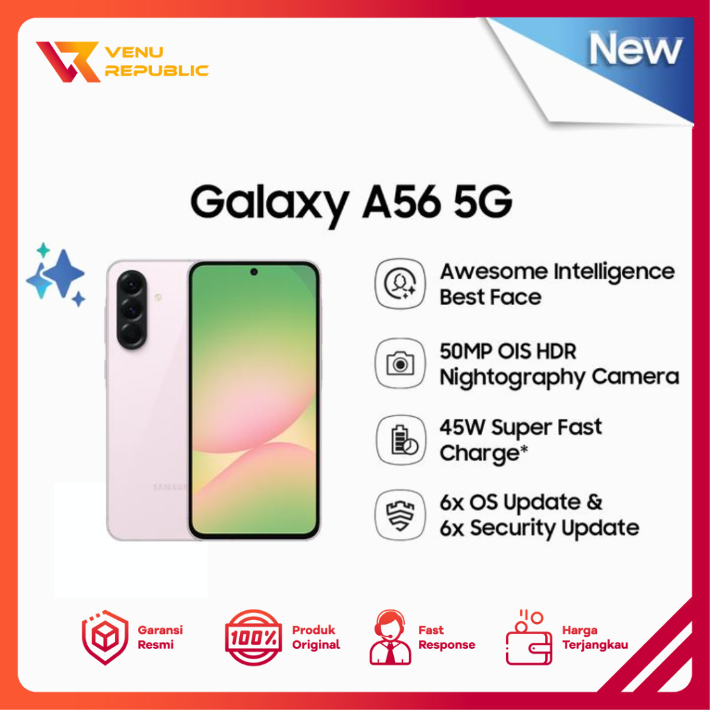 Samsung Galaxy A56 5G 8/256GB NFC Super Amoled Garansi Resmi