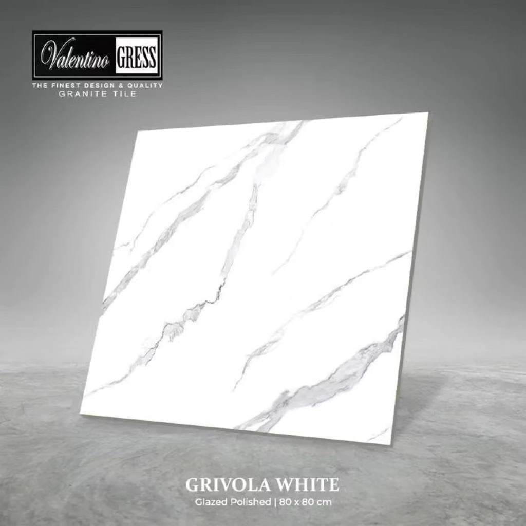 Granite Valentino Gress 80x80 Cm Grivola White Homogenous Tile