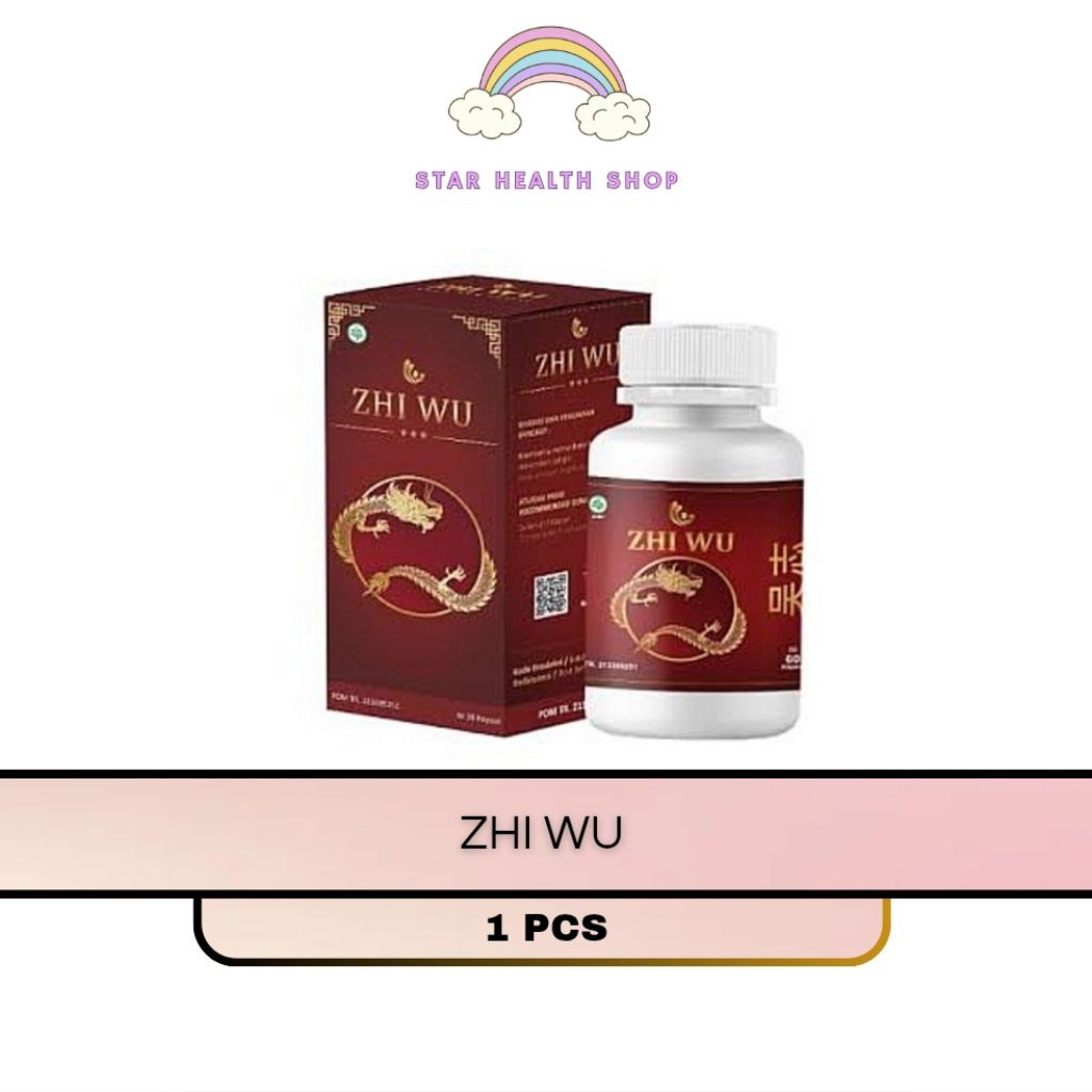 Zhi Wu Obat Asam Urat Dan Kolesterol Asli Original Obat Herbal Cina Zhi Wu BPOM - 30 Caps