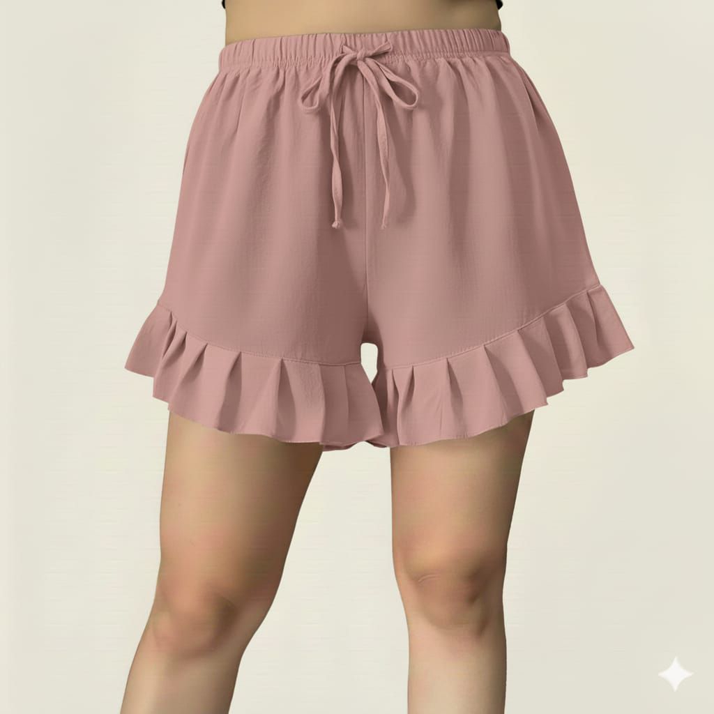 hot pants jumbo Celana Pendek wanita bahan crinkle airtuflow Harian santai (50.kg - 100kg)