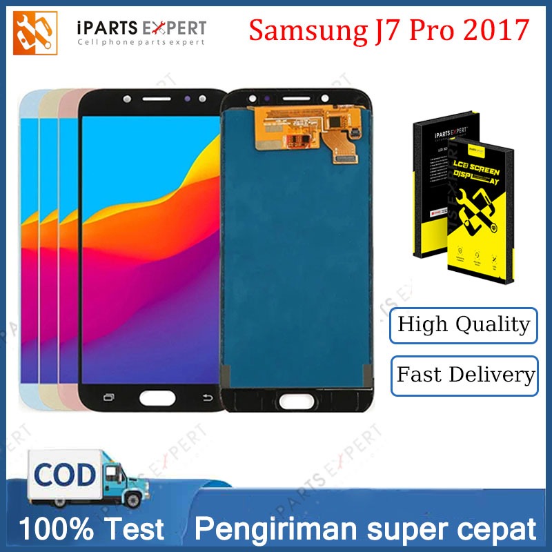 IPARTSEXPERT Original LCD For SAMSUNG Galaxy J7 Pro 2017 J730 Layar Sentuh Display LCD Rakitan Digit