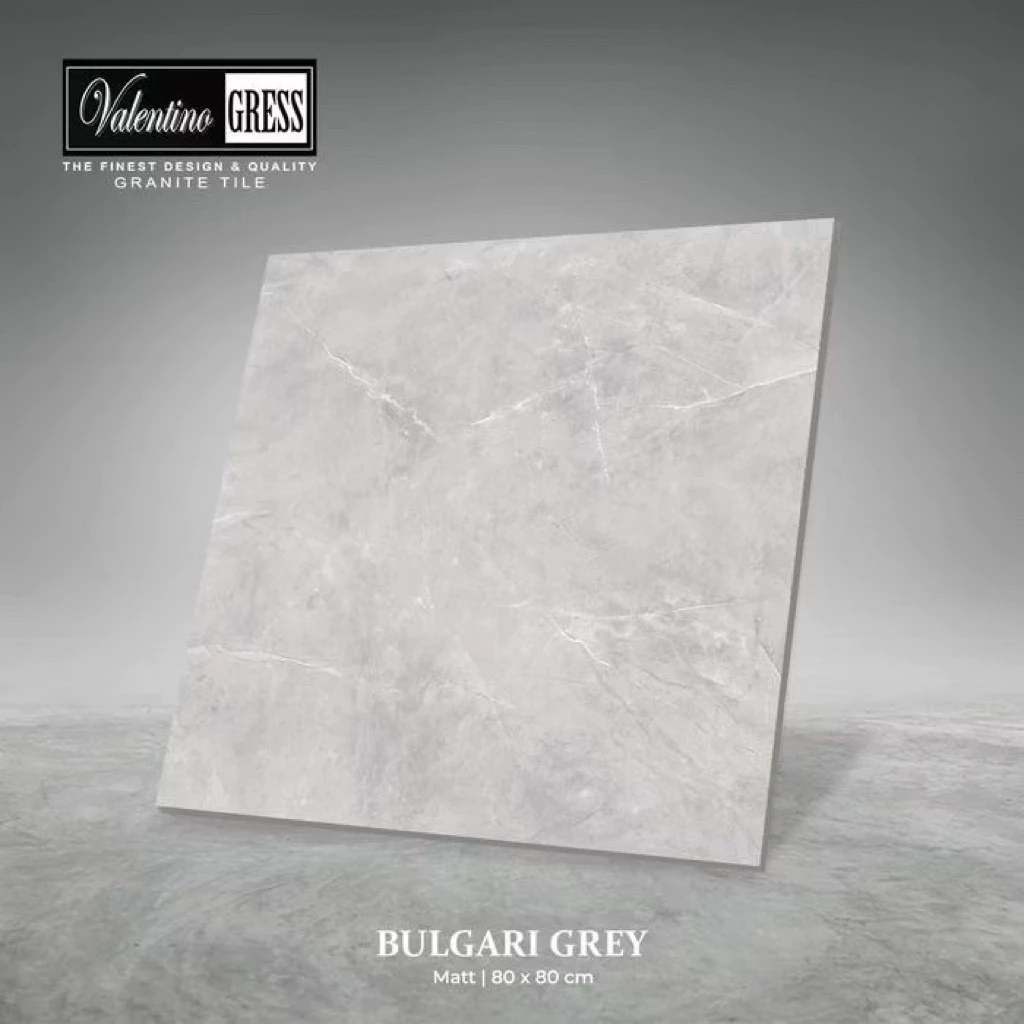 Granit 80x80 Valentino Gress Bulgari Grey | Matt
