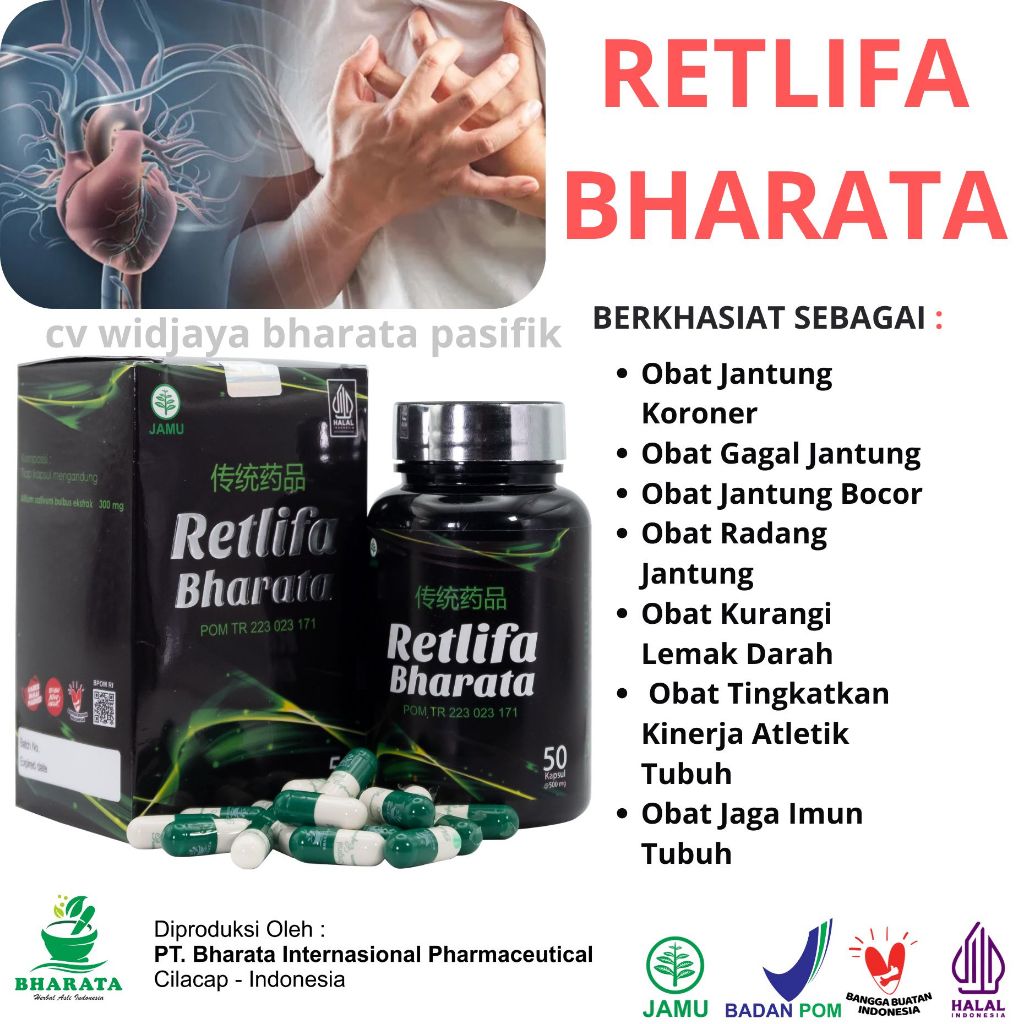 Obat Jantung Koroner 𝗥𝗘𝗧𝗟𝗜𝗙𝗔 𝗕𝗛𝗔𝗥𝗔𝗧𝗔 original Obat Penyumbatan Jantung Radang Jantung Jantung Bocor