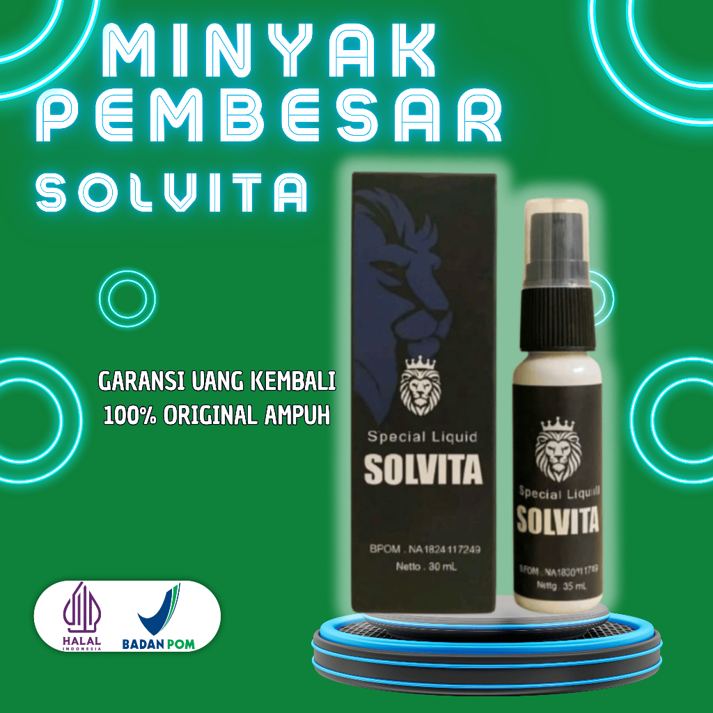 Obat Spray Solvita Pembesar Penis Minyak Oles Pria Dewasa Asli Aman