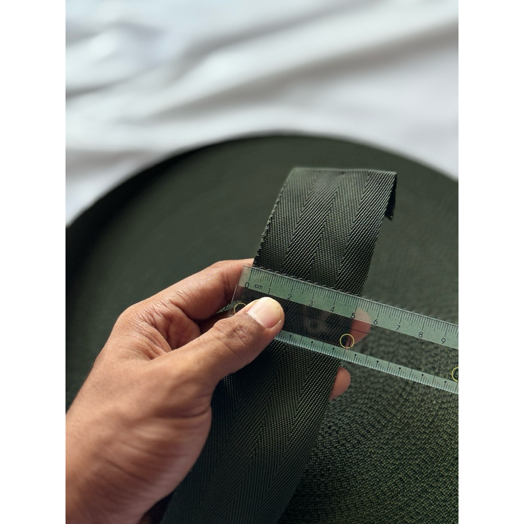 webbing bisban sineret(motif panah) hijau TNI meteran
