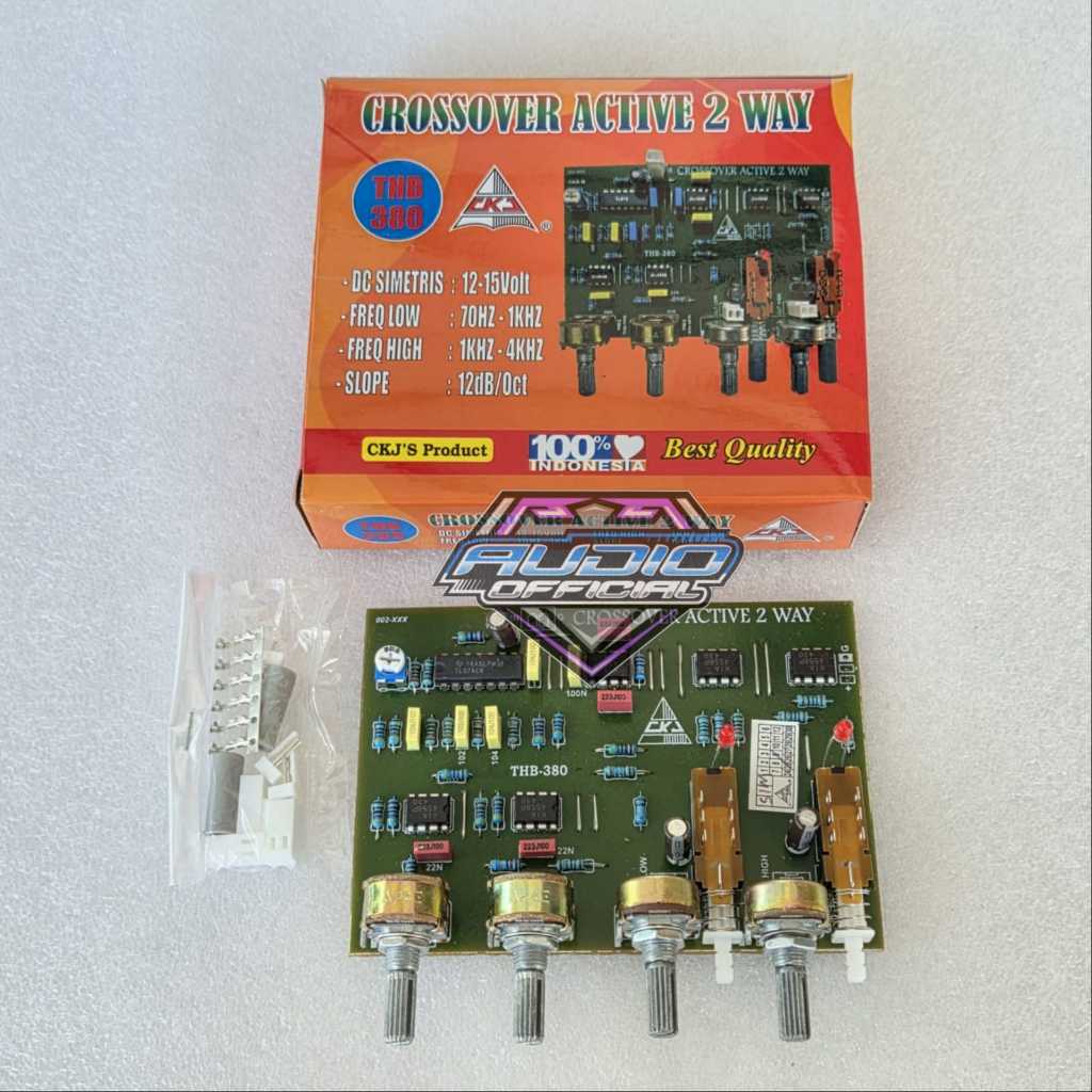 Kit Crossover Aktif 2 Way Sub Low & Mid High / Cross Over THB 380 Produk CKJ Original