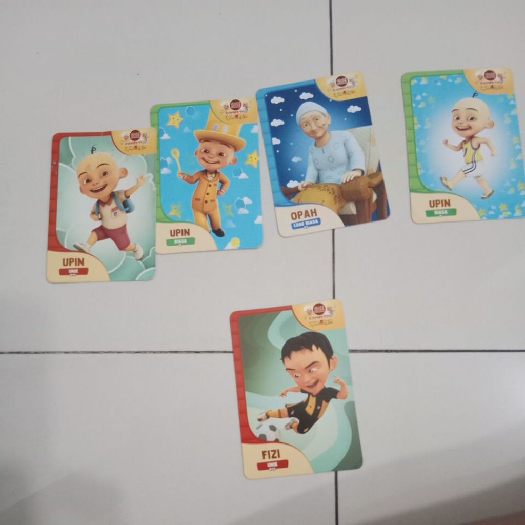 kartu choki choki x upin ipin