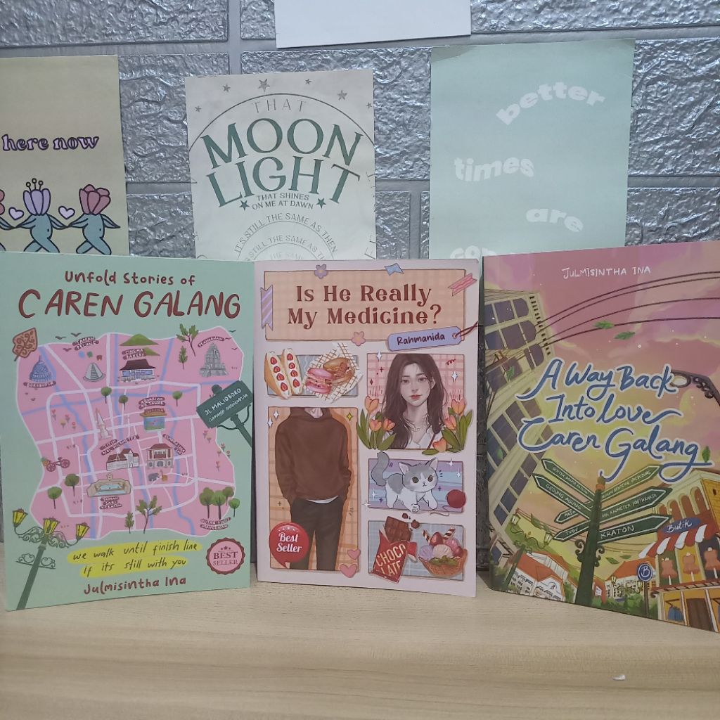 Preloved (Bundling) Novel AU Romance Cloudbooks/Rainbooks - Caren Galang 1 & 2 dan Is He Really My M