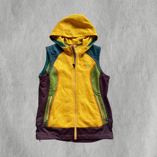 rompi hoodie hooded vest crocodile eco mile
