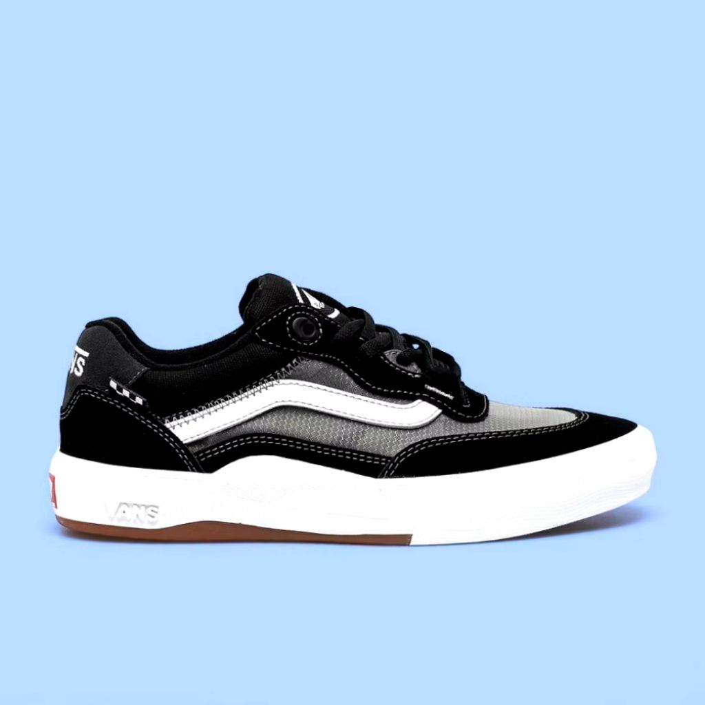 VANS WAYVEE SKATEBOARDING BLACK/WHITE ORIGINAL100%