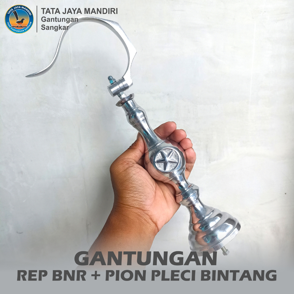 GANTUNGAN SANGKAR LIPAT REP BNR + PION PLECI BINTANG PVC CANTOLAN KANDANG BURUNG