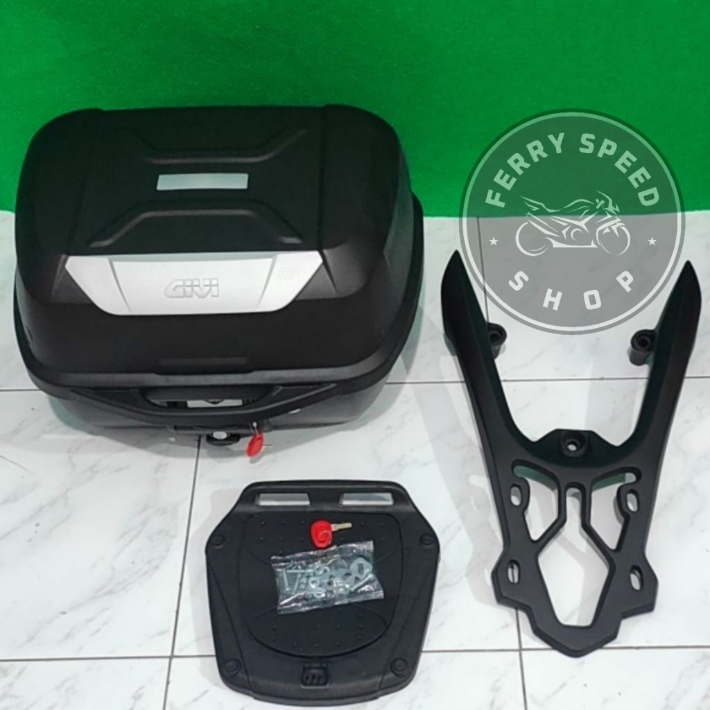 Paketan Box Givi E43 Ntl Plus Breket Bracket Box Vario 125 & 150 New / Box Givi E43 + Dudukan Box Bi