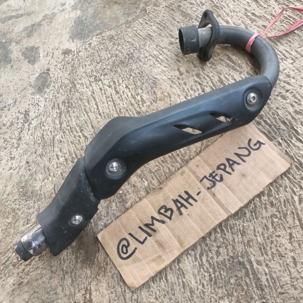 leher header knalpot honda crf original second