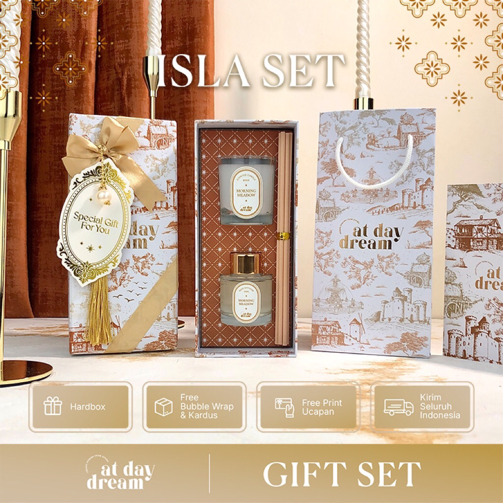 ISLA Gift Set Hardbox Reed Diffuser - at daydream