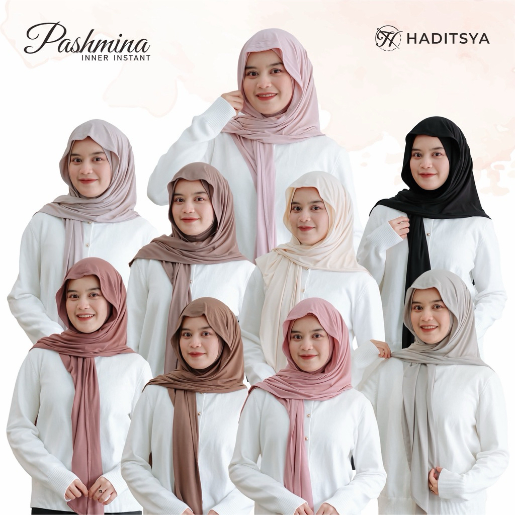Haditsya Jilbab Pashmina inner instant