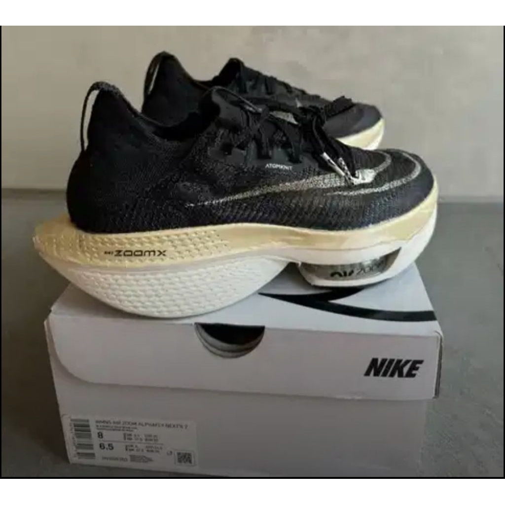 BNIB Nike Air Zoom Alphafly Next% 2 | Size 39 | Black/Metalic Gold
