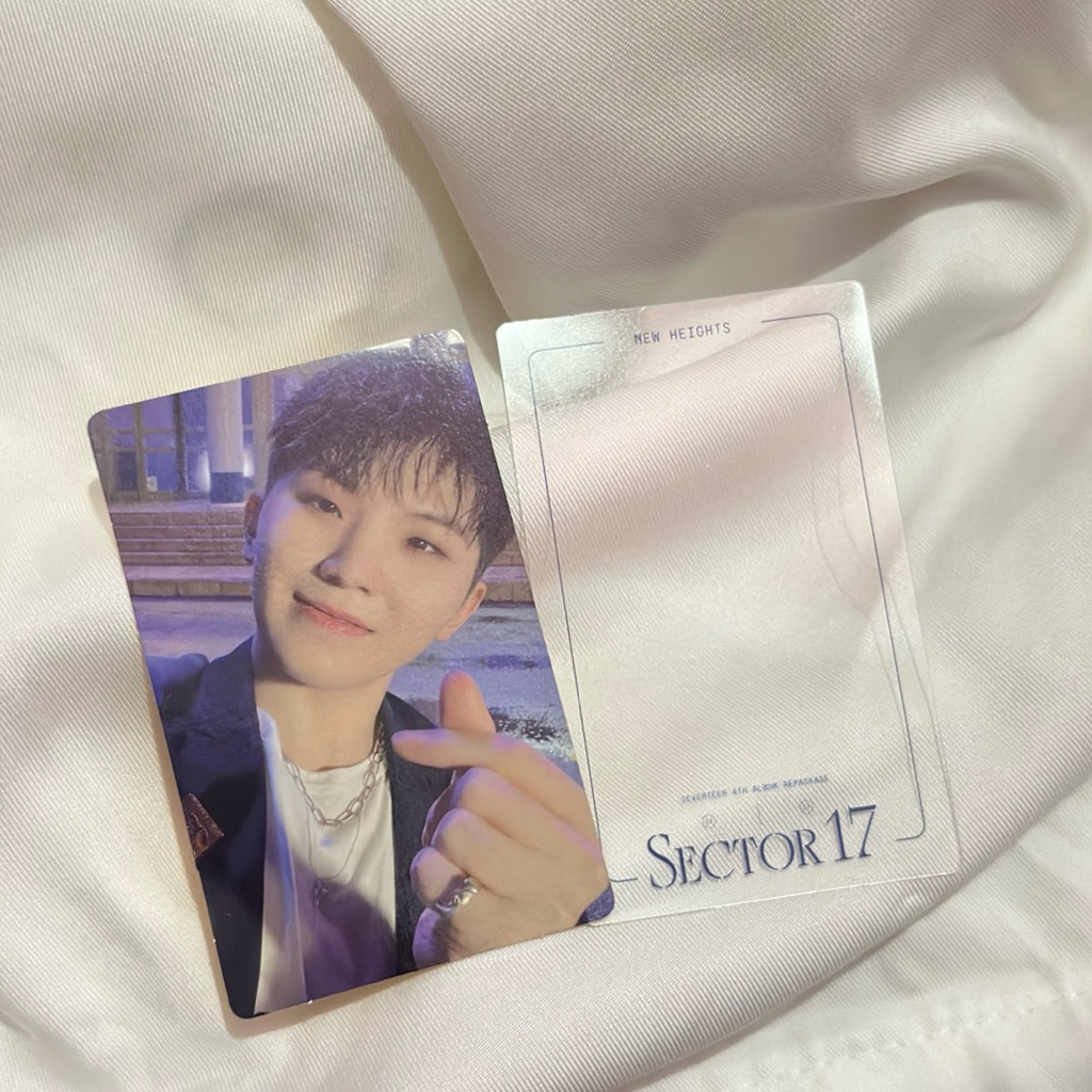 PHOTOCARD BENEFIT WOOZI ALBUM SECTOR17 POB WEVERSE WOOZI SEVENTEEN SVT