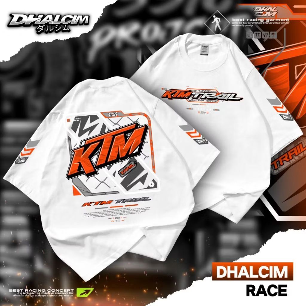 KAOS DISTRO KTM TRAIL RACING FUL COTTON 24S, KAOS DISTRO KTM RACING, KAOS KTM TRAIL, KAOS DISTRO RAC