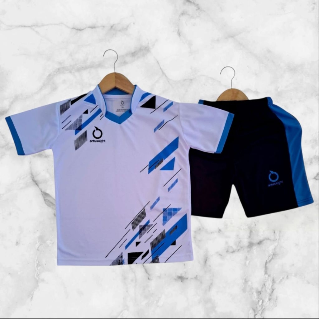 baju bola anak anak sablon nama + nomor jersey futsal