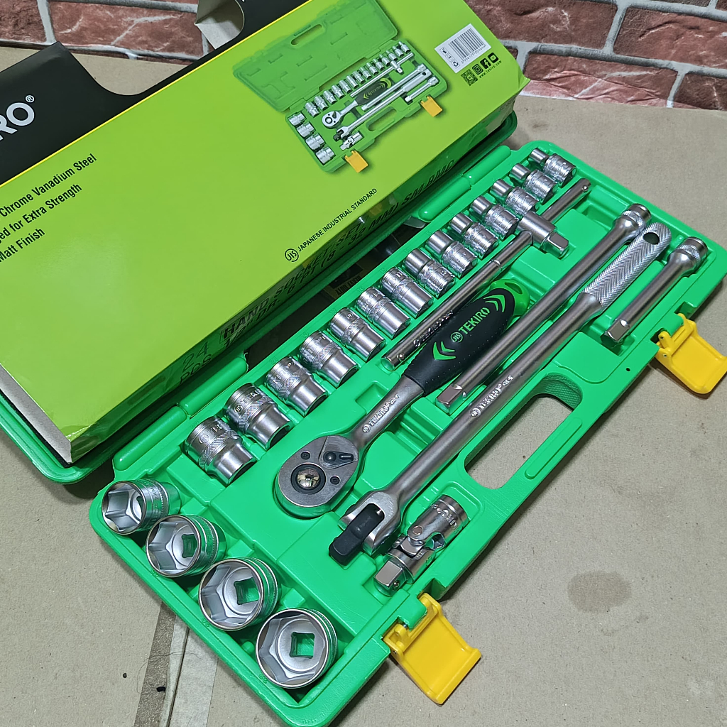 Kunci Sok Tekiro 24 Pcs Set Box Plastik Murah / Kunci 1set lengkap / Kunci t 1 set lengkap murah