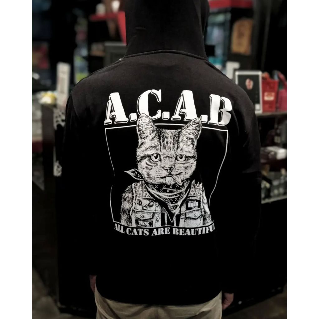 ACAB Hoodie Zipper Black