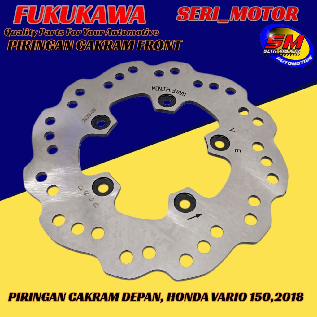 Piringan Cakram Depan Honda Vario 150 (2018) Fukukawa