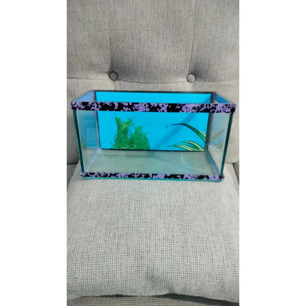 AQUARIUM AQUASCAPE MINIMALIS / AQUARIUM IKAN HIAS HAMSTER REPTIL / AQUARIUM KACA MOTIF