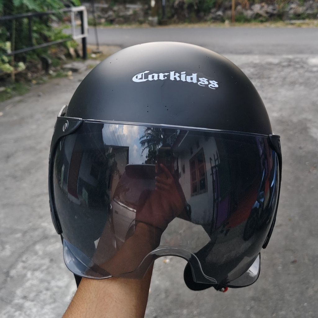 Joeley_Id Helm Anak Bogo Kaca Pilot Junior Helm Hijab Anak Carkids Kaca Pilot Junior I Helm Anak