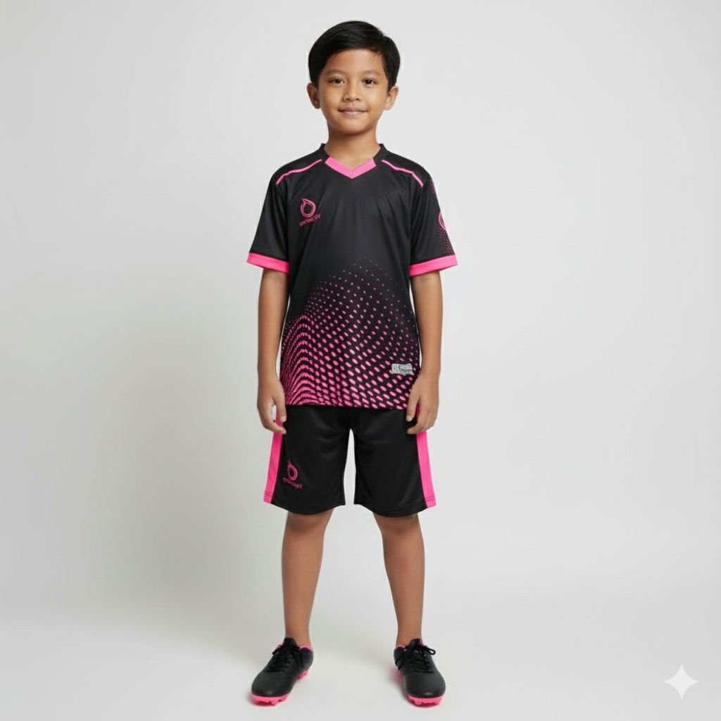 Kaos Olahraga Sepak bola Anak Laki Laki Usia 5 sampai 13 Tahun