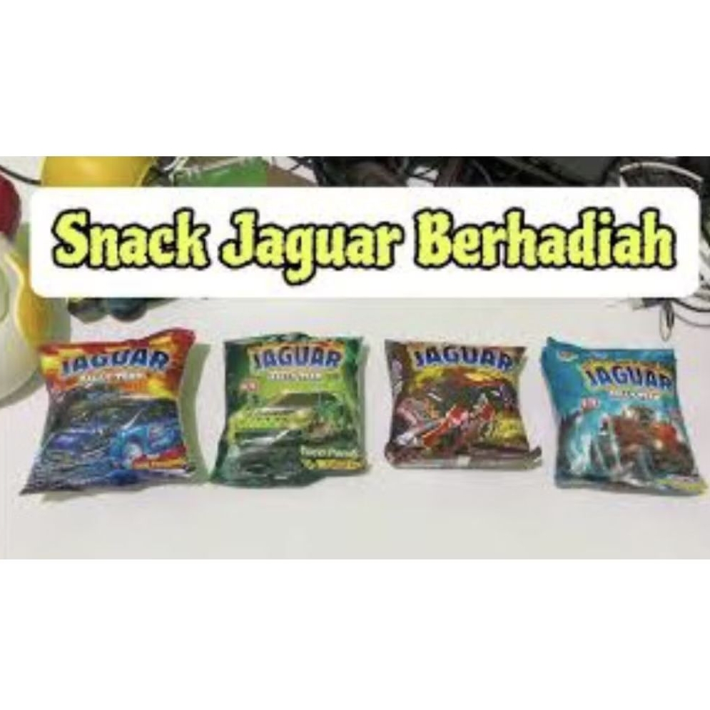 Snack jajanan viral berhadiah merk JAGUAR