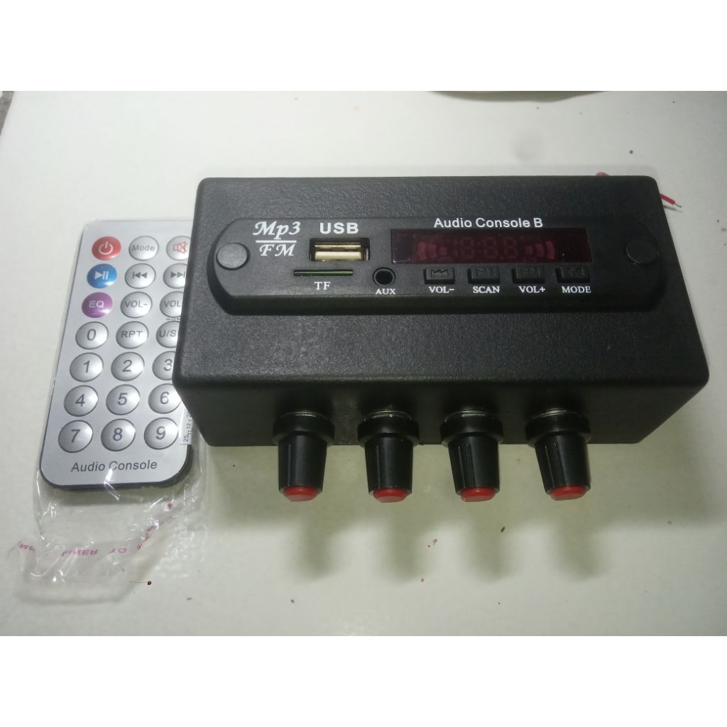 MP3 bluetooth karaoke dengan echo mic 12v dc