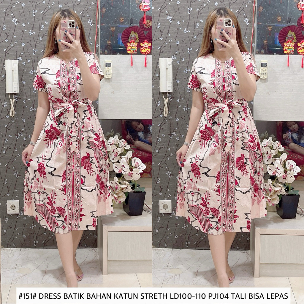 #151 DRESS BATIK KATUN PREMIUM