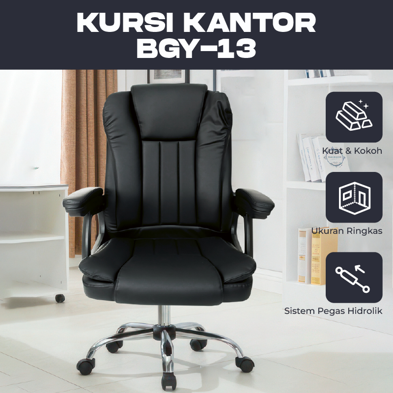 Kursi Kantor Dengan Hidrolik Kursi Kantor Busa Empuk Kursi Kantor Sandaran BGY-13