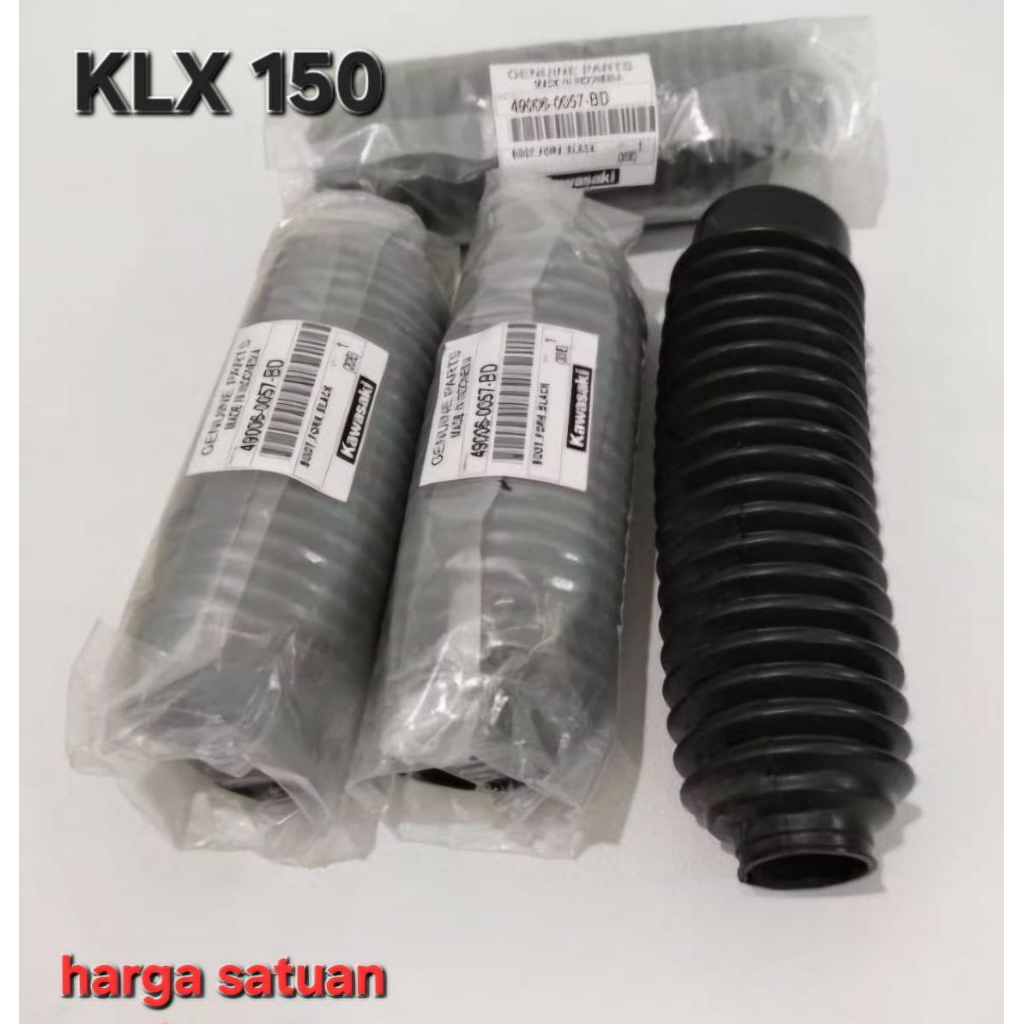 KARET ABU DEBU SHOCK DEPAN KLX 150 ORIGINAL