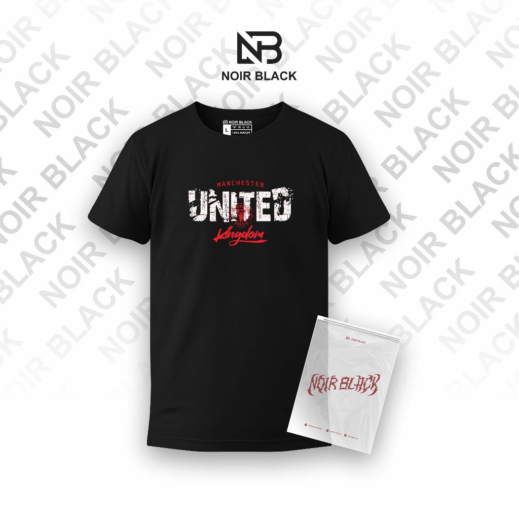 Kaos/Tshirt Pria Premium Manchester United Kingdom Cotton Combed 24s