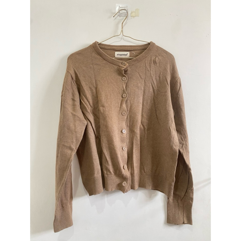 PRELOVED Basic Cardigan Shopinkae Brownies